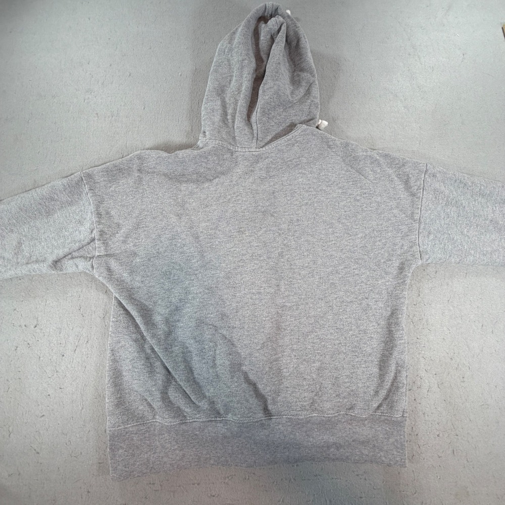 Adidas Women's Full Zip Hoodie Heather Gray French Terry Sweatshirt M - Picture 2 of 8